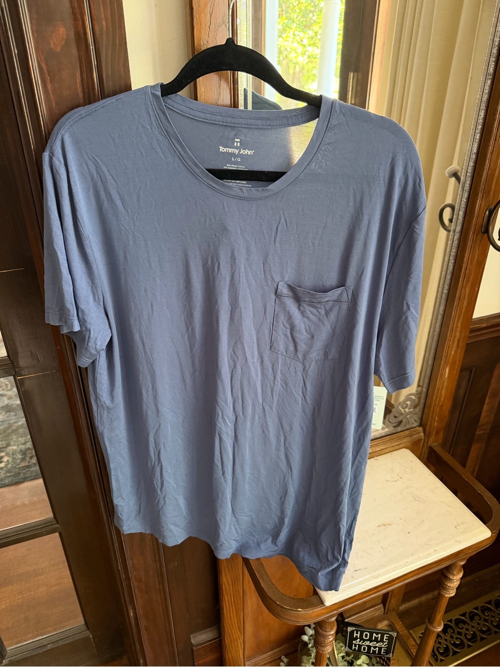 Tommy John Short-Sleeve Pocket Tee in Slate Blue